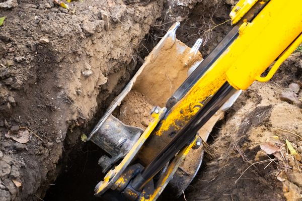 Downspout Trenching in Clearfield