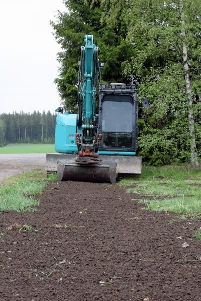 Backhoe Grading in Clearfield