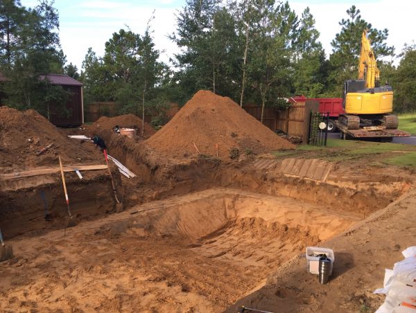 Pool Site Excavation in Clearfield